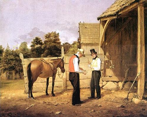 William Sidney Mount horse dealers oil painting picture